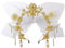 COSDREAMER Mary Halo Crown Stirnband Spikes Reißverschluss Krawatte Halo Crown Sunburst Göttin Stirnband (D)