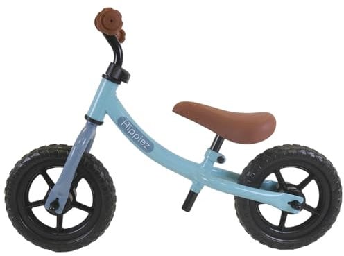 Hippiez Metal Balance Bike Worker Old Blue ab 2 Jahren – Blaues Loop-Fahrrad – Verstellbarer Sattel und Lenker – Für Jungen – Kompakt und sicher – Niedriger Einstieg