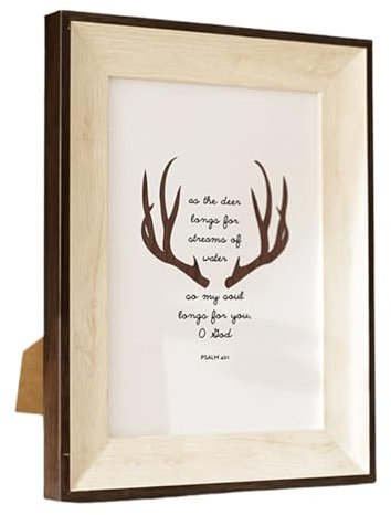 marysgift Bilderrahmen Set Fotorahmen in Holz-Optik, Porträtrahmen zum Aufstellen und Aufhängen (XK00504,10)