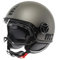 MOMODESIGN - FGTR EVO E2206, Jet-Helm mit Sonnenblende, offener Helm für Motorräder und Motorroller, für Männer und Frauen, Matt Titanium Frost/Black, M