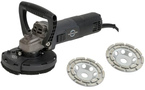 TRONGAARD BETONSCHLEIFER/SANIERUNGSFRÄSE/BETONFRÄSE/WINKELSCHLEIFER 1800W 125MM (mit Bügelgriff)