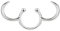 ZS 1 faux anneau de nez pour septum, non percé, faux anneau de nez, anneau de septum à clipser pour homme et femme, Cuivre plaqué or, Pas de gemme