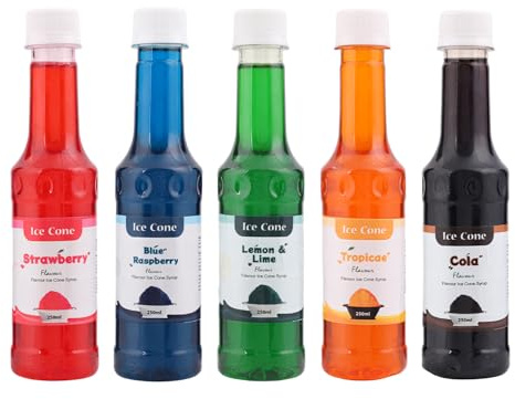 jarabe (250, Blue Raspberry, Classic Cola, Strawberry, Lemon & Lime Tropical)