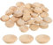 QUARKZMAN 40Pcs Bouchons à Bouton en Bois, 15mm/0,59 Bouchon de Trou de Vis en Bois Dur, Capuchons en Bois de Dôme, Bouchon en Bois pour Meubles, Travail du Bois, Artisanat (20mm x 15mm)