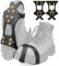 10 Schuhspikes Anti Rutsch Schuhspikes, Ice Klampen Schuhkrallen Schnee EIS Spikes Sohle, Schuhkrallen Ice Klampen Schnee Spikes, Winter Outdoor Sports Klettern, Größe M