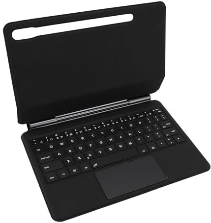 Custodia con Tastiera Touchpad per Tab S7 S8 S9 S9FE, Copertura Magnetica per Tastiera Bluetooth con Portapenne, Supporto a Sbalzo Galleggiante, Copertura Protettiva per