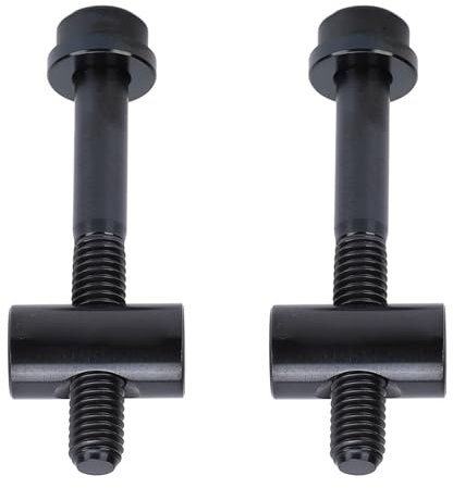 Juego de 2 Tornillos para Tija de Sillín de Bicicleta, Accesorios de Aleación, Pernos de Aleación de Titanio, Tubo Fijo para Equilibrio, Tijas de Sillín (BLACK)