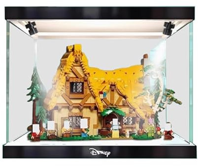 HCAEIOFJ Espositore in acrilico trasparente per Lego 43242 applicabile per Biancaneve e il cottage dei sette nani, idea regalo (solo vetrina) (solo vetrina) (solo vetrina)