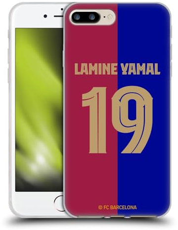 Head Case Designs Offizielle FC Barcelona Lamine Yamal 2024/25 Spieler Home Kit Gel Handyhülle Hülle [Militärischer Schutzgrad] Kompatibel mit Apple iPhone 7 Plus/iPhone 8 Plus