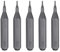 QUARKZMAN 5 Stück T1 Schraubendreher Torx Bit Set, Bitsatz 4mm Sechskantschaft 28mm/1,1 Zoll Länge Magnetisch Stern 6 Punkt Kopf Sechskant Bits S2 Stahl Werkzeugset Elektroschrauber Tools