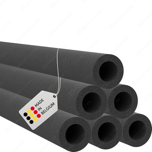 AWM Trampolin Schaumstoff 1000 mm Schaumstoffrohre Schaumstoffpolster Stangenschutz Made in Belgium (4, Anthrazit)