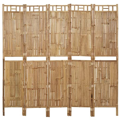 Artikel: 5 Paneele Raumteiler Bambus 200x180 cm Raumteiler