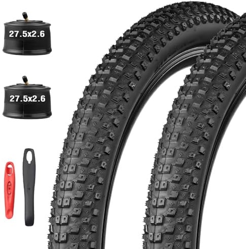 GRELiving 27.5 x 2.6 Zoll (66-584) Mountainbike-Reifen –E Bike Tire Allradreifen mit hoher Haftung für Trail-, Enduro- und Downhill-Bikes