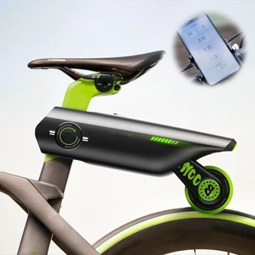Booster per bicicletta, kit di conversione per bici elettrica + adattatore per reggisella a 6 velocità, max 25 km/h, leggero da trasportare (2 kg) + controllo tramite app, ideale per mountain bike e