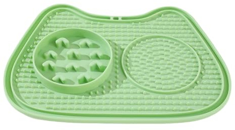 Gamelles pour chat à alimentation lente, anti-étouffement, bol puzzle interactif à ventouse – Tapis à lécher, distributeur de friandises, casse-croûte, pour yaourts, collations et aliments secs et
