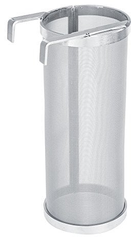 Filtro Birra 300 Micron, Filtro Rete in Acciaio Inox con Manici Gancio per Vino Birra 10 * 25.5cm