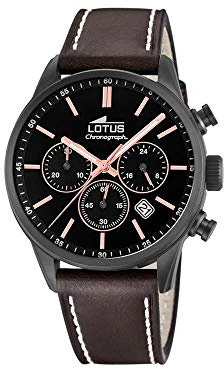 Lotus HerrenArmbanduhr Chronograph Quarz Leder 18669/2