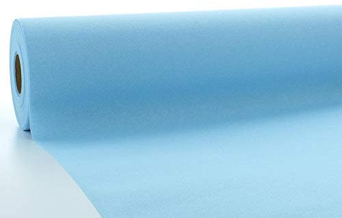 Sovie HORECA | Tischdeckenrolle | Linclass® Airlaid | 118 cm x 40 m | für Hochzeit, Geburtstag, Taufe, Kommunion | Made in Germany | 1 Stück (Hellblau)
