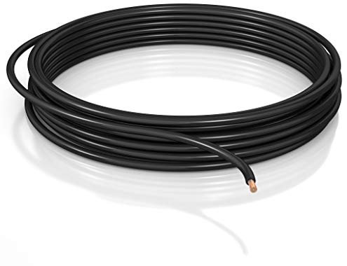 DCSk - 16mm² - 10m - Cable para vehículos Tipo FLRY B asimétrico - Cable eléctrico para Coche, Longitud de Bobina 10 m -Negro - 16 mm2
