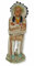 Castagna Indianerfigur Häuptling Medizinmann Skulptur Sitting Bull H 16 cm stehend mit Feder- Kopfschmuck