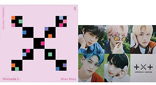 TXT Tomorrow X Together Minisode1 : Blue Hour Album (AR Version) CD+Poster+Photobook+Paper Sticker+Lyric Paper+Behind Book+Photocard+Postcard+(Extra 4 Photocards)