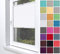 Home-Vision® Premium Plissee Faltrollo ohne Bohren zum Kleben Innenrahmen Blickdicht Sonnenschutz (Weiß,B90cm x H100cm)