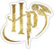 Spreadshirt Harry Potter HP Logo Sticker, max. 10x10 cm, 10 x 10 cm, Mattweiß
