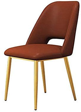 NZDY Esszimmerstühle Küche Esszimmerstühle, Leder Für Wohnzimmer Esszimmer Schlafzimmer Baumschulen Warteflächen Gästezimmer Retro Loungesessel Küche,Rot,Goldene Beine