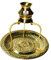 radhna Indian Traditional Brass Pooja Plate Thali with Shivling Stand and Abhishek Lota Kalash Brass Small Puja Item Fastest delivery by Enterprises