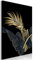 murando - Wandbilder XXL Blatt 80x120 cm 1 tlg - Wand Deko Vlies Leinwand Bilder Groß Wanddeko Wohnzimmer Schlafzimmer Kunstdrucke - Palmblatt Natur Botanik Blätter schwarz b-C-1005-b-a