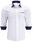HISDERN Mens Formal Dress Shirts Classic White Long Sleeve Casual Button Down Collar Shirt Regular Fit L