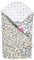 Mother hood mit antiallergischer Füllung, Öko-Tex Standard 100 - VIELE FARBEN UND MUSTER (Leo apricot)