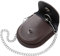 Tiong Vintage Schwarz/Braun PU Leder 45mm Taschenuhrentasche Herren Aufbewahrungshalter Taschenuhrenschutz Ständer mit Kette für Herren, 04-Braun, Vintage