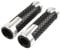 VISYYAI Motorrad-Handgriffe, CNC-Aluminium-Lenker, Rutschfestes Gummi-Handgriff-Zubehör Für Yamaha R6S, Kanada, R6S, Europa, R6S, USA-Version Griffstange (Farbe : Silber)