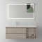 Mai & Mai Meuble de Salle de Bain Chêne Clair avec Lavabo Meuble sous Vasque 120x46x49cm Meuble Suspendu avec 2 Tiroirs et 1 Compartiment de Rangement