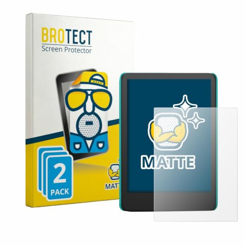 BROTECT Schutzfolie für Amazon Kindle Kids (2022) | 2 Stück Entspiegelnder Displayschutz Made in Germany Matte Displayschutz-Folie Anti-Reflex Anti-Fingerprint Einfache Montage