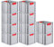 PROREGAL SuperSparSet 10x Eurobox NextGen Color | HxBxT 32x30x40cm | 30 Liter | Griffe rot geschlossen | Glatter Boden | Eurobehälter, Transportbox, Transportbehälter, Stapelbehälter