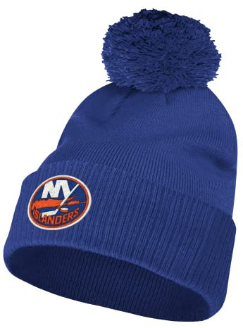 adidas NHL-Bommelmütze mit Bündchen, NHL Teams (New York Islanders, Königsblau)