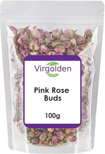 Dried Edible Pink Rose Buds 100g by Virgolden