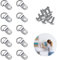 D Rings for Picture Hanging, 10 Sets Picture Hangers Hooks Picture Frame Hooks Metal D Ring Picture Hangers Canvas Hanging Kits Hook Screws for Picture Photo Frame Hanging Decoration