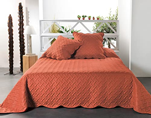 Linder Tagesdecke Kalifornien, modern, Terrakotta, 180 x 240 cm, Rot