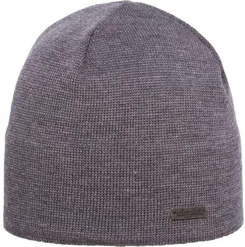 Eisglut Unisex Primog Merino XL Strickmütze, Grau Mel., XL EU