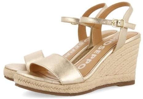 Gioseppo ZHEPE, Sandalias con cuña Tipo Alpargatas Mujer, Platino, 35 EU