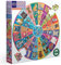 eeBoo Piece & Love: Cats of The World – 500 Teile Puzzle – Erwachsenen-Puzzle, rund, 58,4 cm Durchmesser, inklusive Bildreferenzeinsatz, glänzende Teile