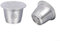 Coque de capsule de café, filtres réutilisables en métal avec filtre en acier inoxydable pour dosettes de filtre Nes*presso (3,7 x 2,7 cm)