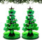 2 Stück Mini Weihnachtsbaum, Magischer Weihnachtsbaum, Magischer Papier Baum, DIY Kristall Züchtungs Set, Kinder Wissenschafts Kits Spielzeuge, Magic Tree, Weihnachten Spielzeug, Lernanleitung(2A)