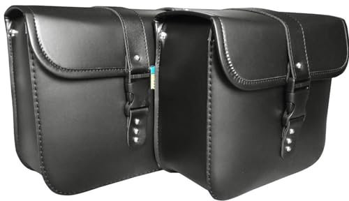 SPLACK Motorradtasche Motorrad Satteltaschen PU Leder Werkzeug Gepäck Tasche Für Virago Für XV 250 500 535 700 750 920 1100 Motorrad Hecktasche