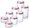 TATAY Set de 8 botes de cocina para almacenaje de alimentos (2x0,5L, 2x1, 2x1,5L, 2x2L), Libre de BPA, Apto Lavavajillas, Apilables,Transparente, Rojo