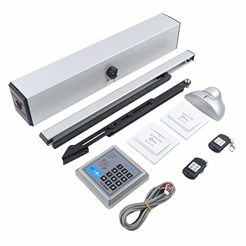 Motorisierter automatischer Türöffner 120° Motorisierter Drehtüröffner Türschließer 50W Motorisierter Bürotüröffner mit Fernbedienung Automatischer Türöffner Weiß