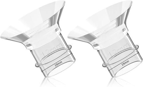 Breast Pump Parts Flange Insert 19mm Replacement Accessories Compatible with Momcozy Bellababy TSRETE MOMMED Mumgaroo Bioby S12 S9 S10 S12A S12 Pro S18 S21 S23 S32, 2 Pcs